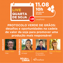 Live Quarta de Soja debate produção mais responsável